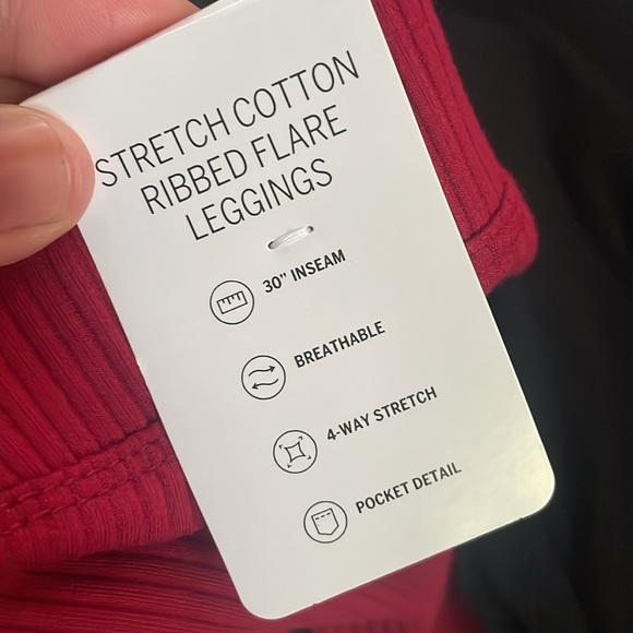 Lot of 2 / Victoria’s Secret ribbed flare leggings - Picture 4 of 8